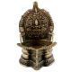 Golden Brass Oil Lamp Hand Crafted  Lamp For Diwali